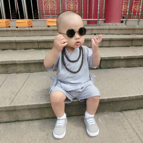 和尚服唐装一休沙弥少林寺棉麻