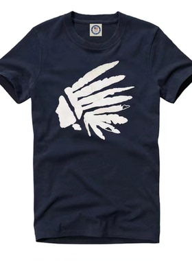 高端绣花装大码士短袖T恤夏季款外贸出口外贸原单纯棉