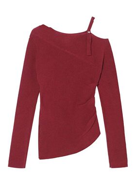 AR | CP轻奢“纸片人”不规则设计款针织衫C01679MY243