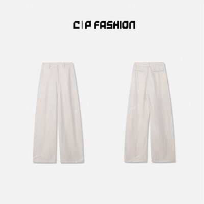 【AR专属】垂感直筒裤纯色高腰时尚休闲 J81710CK242