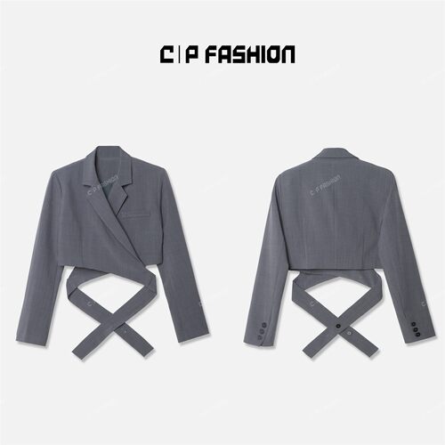 AR专属 | CP轻奢极简纯色翻领西装J9J735WT243