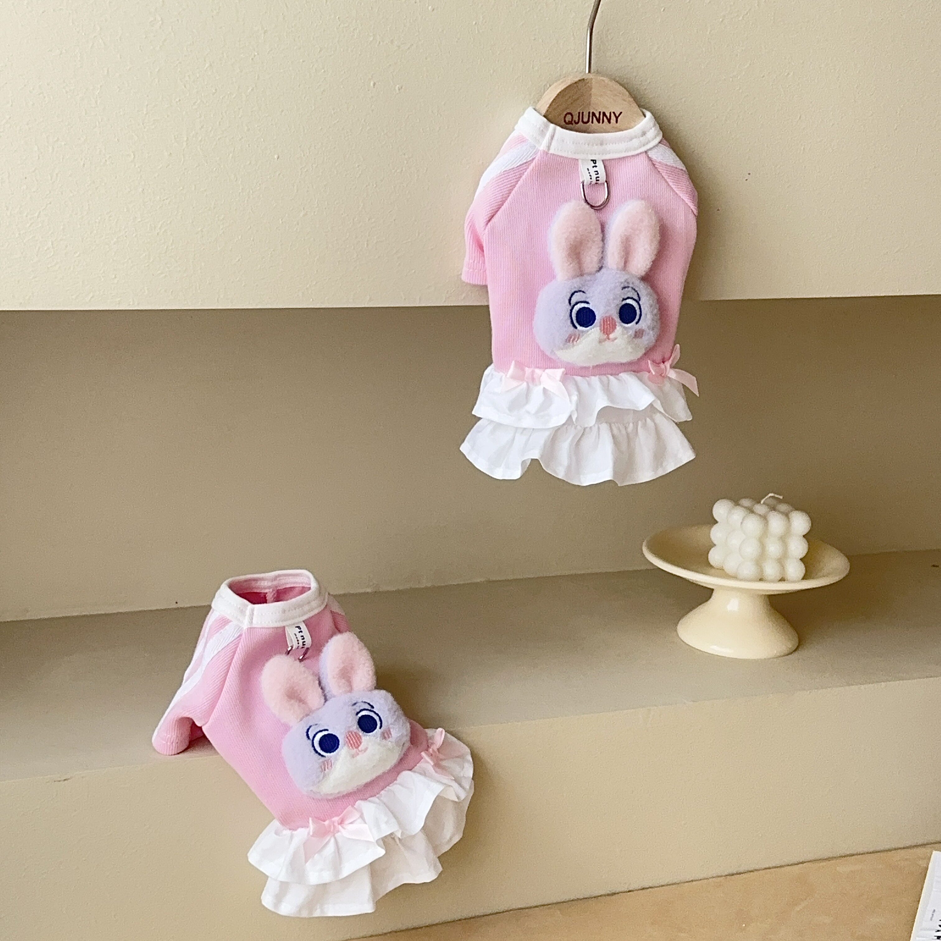 春秋新款宠物衣服狗狗猫咪小型犬比熊马尔济斯泰迪博美运动兔子