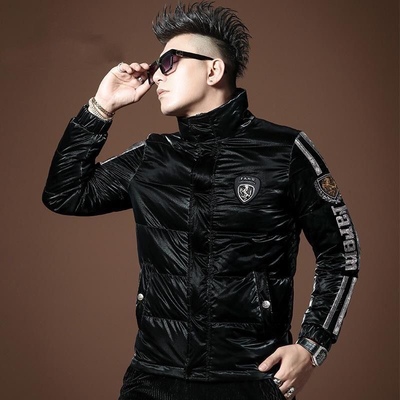 欧洲站2025冬季新款刺绣羽绒棉服男士冬款棉衣御寒保暖外套男装