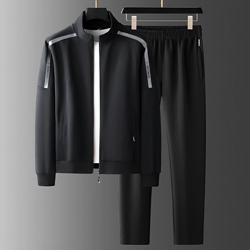 男士运动套装秋冬季跑步高端休闲长袖运动服设计感宽松时尚百搭