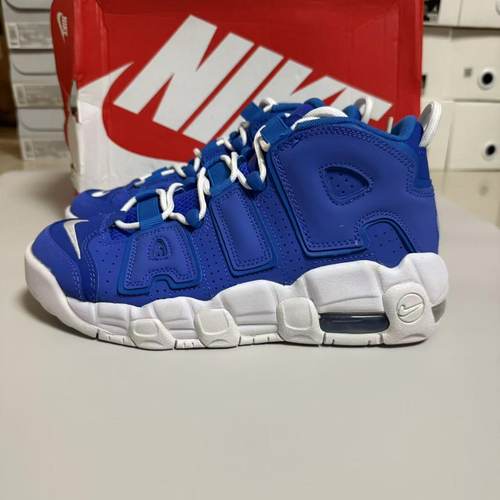 Nike耐克大童AIR MORE UPTEMPO皮蓬北卡蓝白气垫篮球鞋DM1023-400