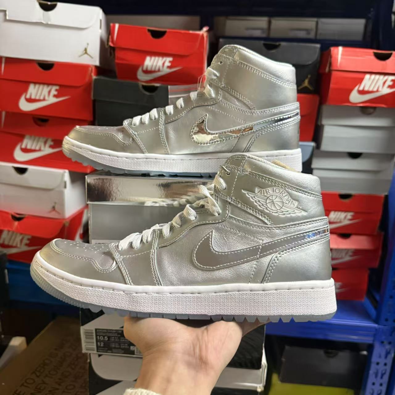Air Jordan 1 High Golf AJ1银色 高尔夫 运动休闲鞋 FD6815-001