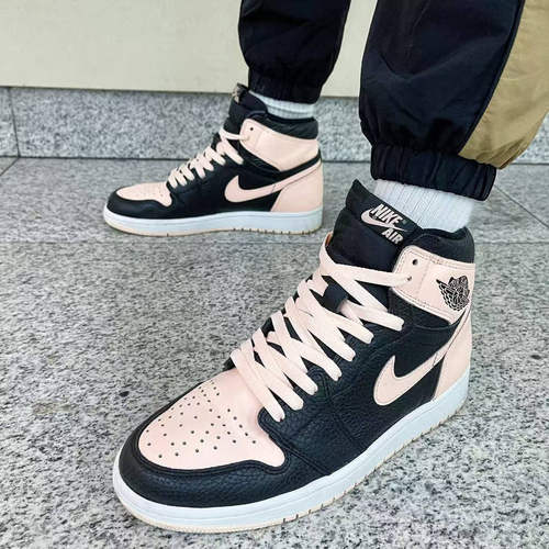 Nike Air Jordan 1潮流运动休闲鞋高帮/GS/黄橙脚趾575441-081