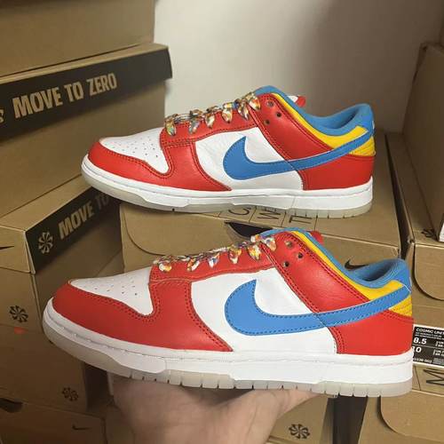 Nike Dunk Low男女鞋白红蓝潮流复古低帮运动休闲板鞋 DH8009-600