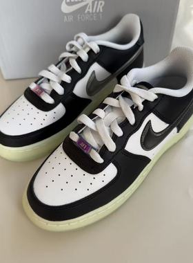 NIKE AIR FORCE 1 皮革休闲舒适防滑减震低帮儿童板鞋 FZ5529-103