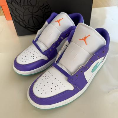 Air Jordan 1 Low AJ1 白紫 男款 低帮复古休闲篮球鞋HJ9013-550