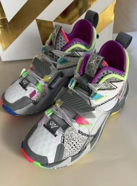 JORDAN Why Not Zer0.3 灰色威少男女实战耐磨篮球鞋 CD5804-100