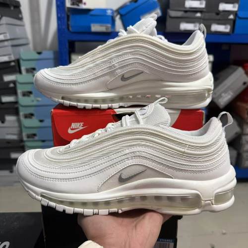 NIKE耐克男鞋全掌缓震气垫子弹头运动休闲跑步小白鞋 921826-101