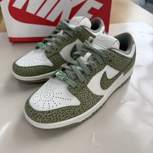 Nike Dunk Low 石斑纹 哈密瓜 男款低帮古休闲板鞋 绿 FV6516-300