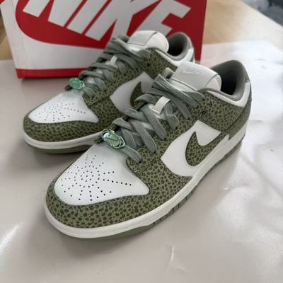 Nike Dunk Low 石斑纹 哈密瓜 男款低帮古休闲板鞋 绿 FV6516-300