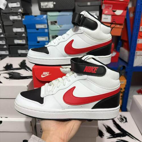 NIKE耐克Court Mid高帮大童男女款经典百搭休闲鞋 CD7782-110