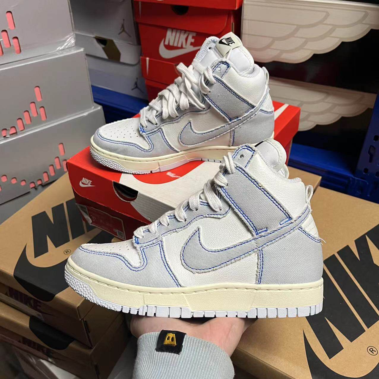 NIKE耐克男鞋 DUNK HI 1985复古高帮休闲耐磨防滑板鞋DQ8799-101