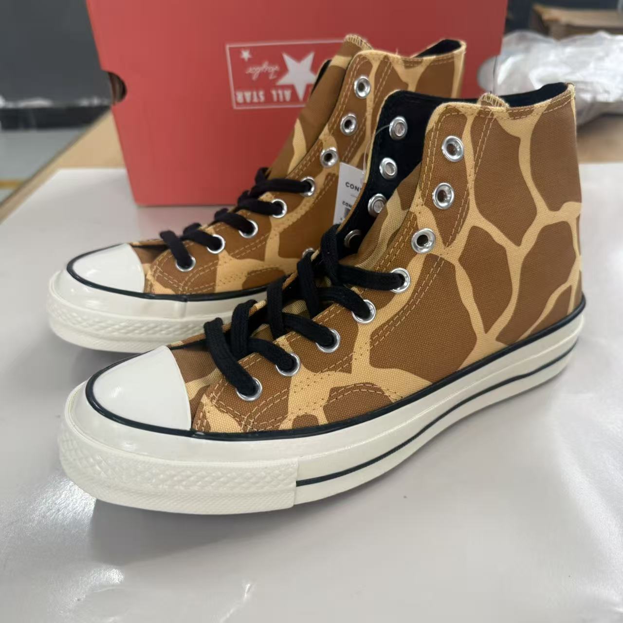 匡威CONVERSE 1970S 长颈鹿高帮男女情侣帆布鞋 163410c