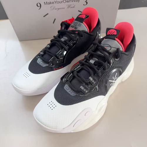 李宁 韦德之道 全城12 䨻科技耐磨缓震轻便网面篮球鞋ABAU015-4