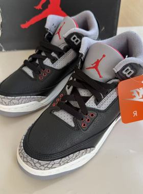 Nike  Air Jordan 3 AJ3 OG黑水泥复古休闲运动篮球鞋DM0967-010