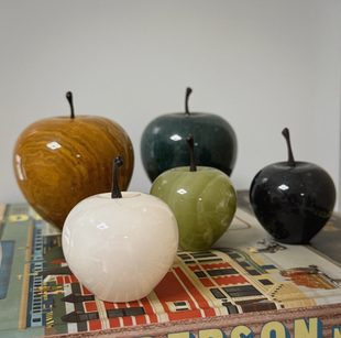 view 诱人苹果 天然阿富汗玉果实家居摆件精致时髦韩国point