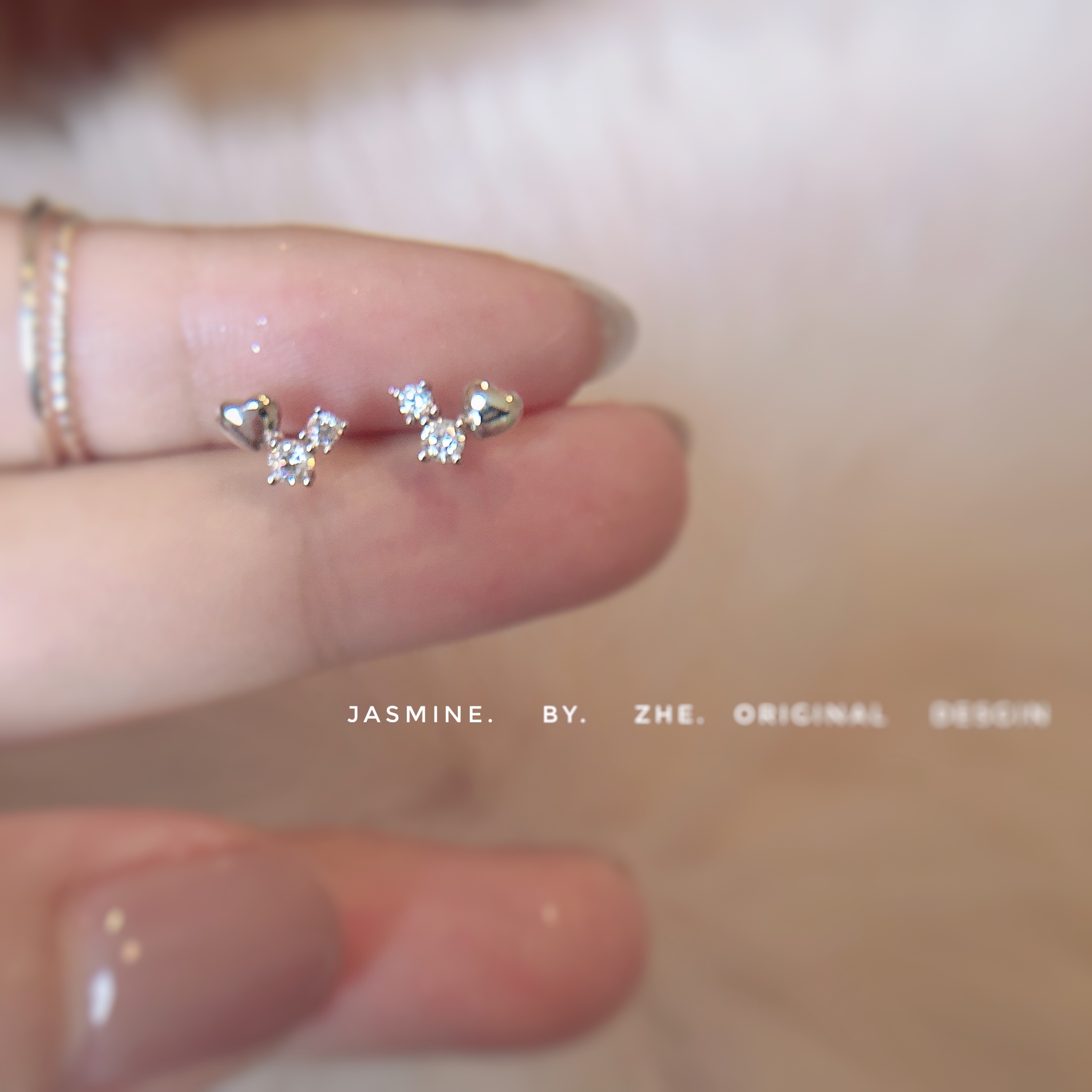 925纯银甜美锆石女可爱