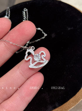 2026马年莫桑钻马上有钱锁骨链