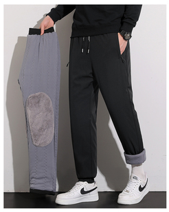 卫裤 户外运动休闲加厚保暖防风防水束脚裤 散口 男女同款 2025新款