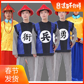 清朝古代士兵服大臣侍卫勇字兵衙役官服舞台服男士 古装 演出服
