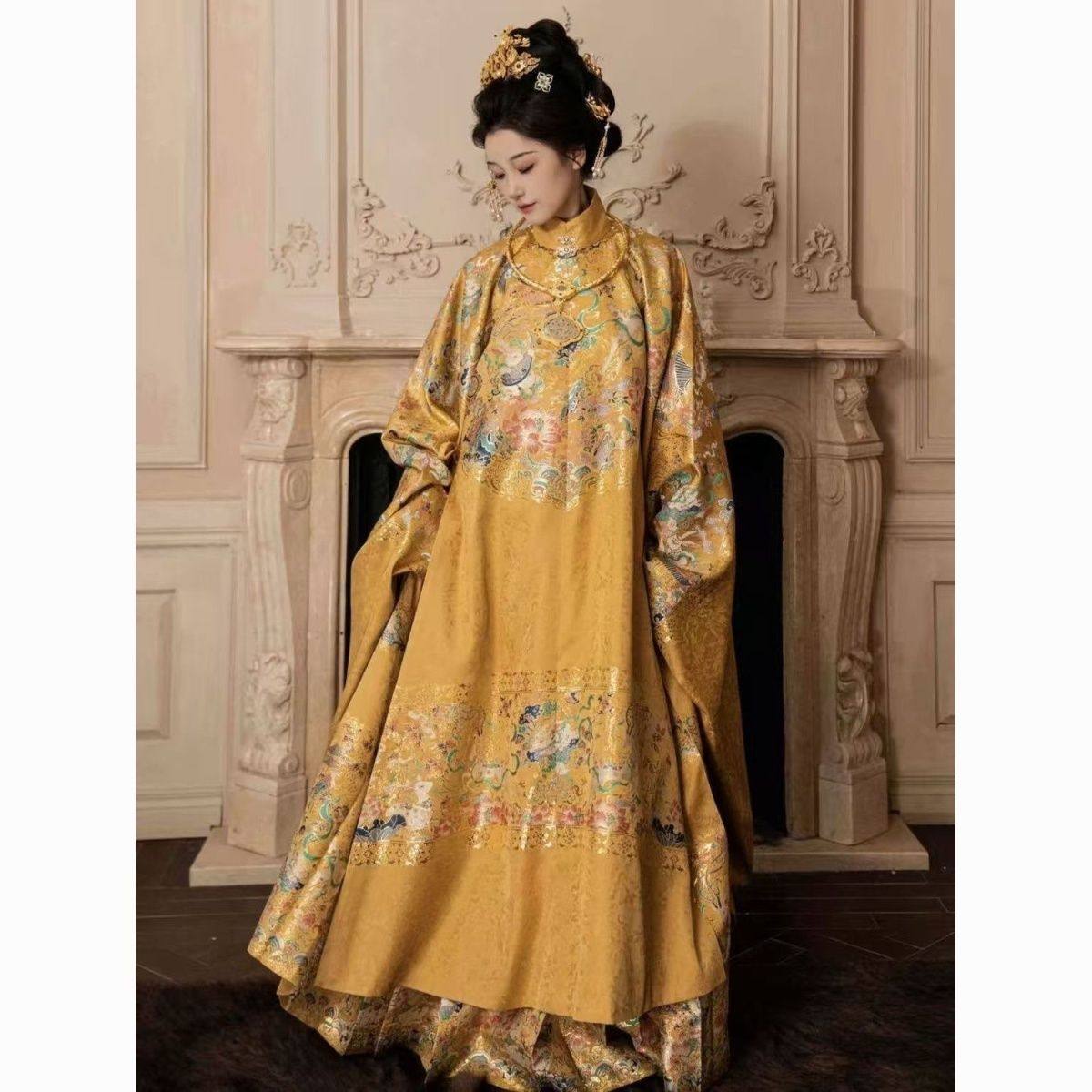 【大明贵女】爆款明制立领袍长袄重工织金妆花汉服女仙气四季款女,女装/女士精品,汉服套装,淘宝优惠券,粉丝福利购,淘宝优惠卷