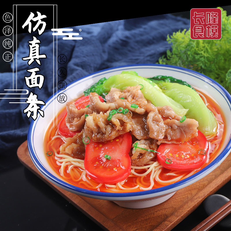 仿真番茄肥牛拉面红烧牛肉面炸酱面模具仿真食品食物模型菜品模具