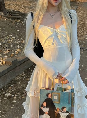 Rase le sol‘LoveLetter’蝴蝶结打底衫修身收腰长袖T恤内搭上衣