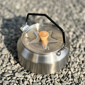 新款 包邮 户外304不锈钢烧水壶露营炉具烧水茶壶野外便携式 煮水壶