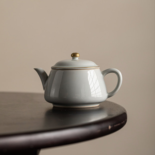 仿古釉陶瓷茶壶复古风迷你单个泡茶壶家用功夫茶具冲茶器 创意中式