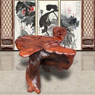 根雕茶几整树根茶桌缅甸花梨木根雕茶台实木茶海根雕茶桌树根茶几