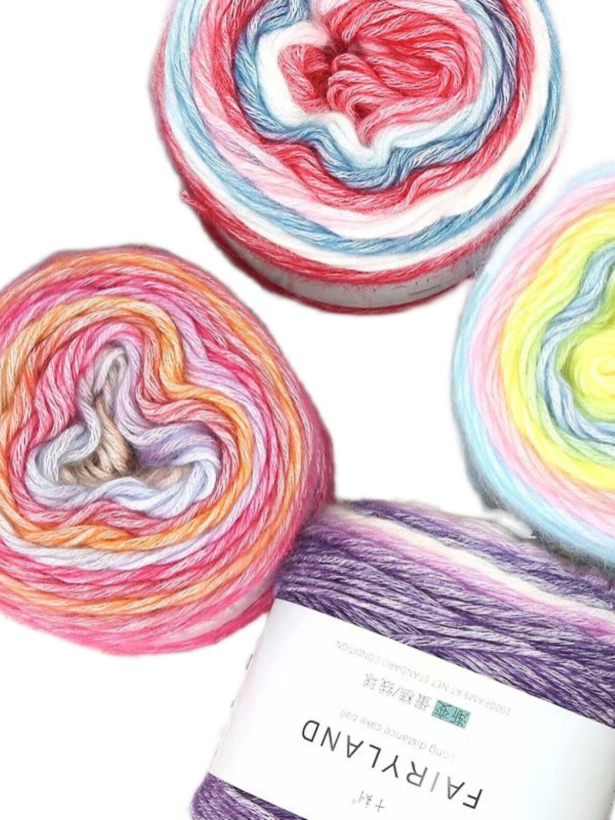 CAKE LINE GRADIENT SECTION DYED BABY LINE MEDIUM THICK SOFT WOOLEN BALL SWEATER HAT SHAWL HAND-WOVEN SCARF LINE