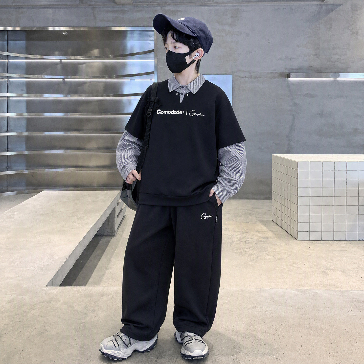 男童春装polo衫卫衣套秋