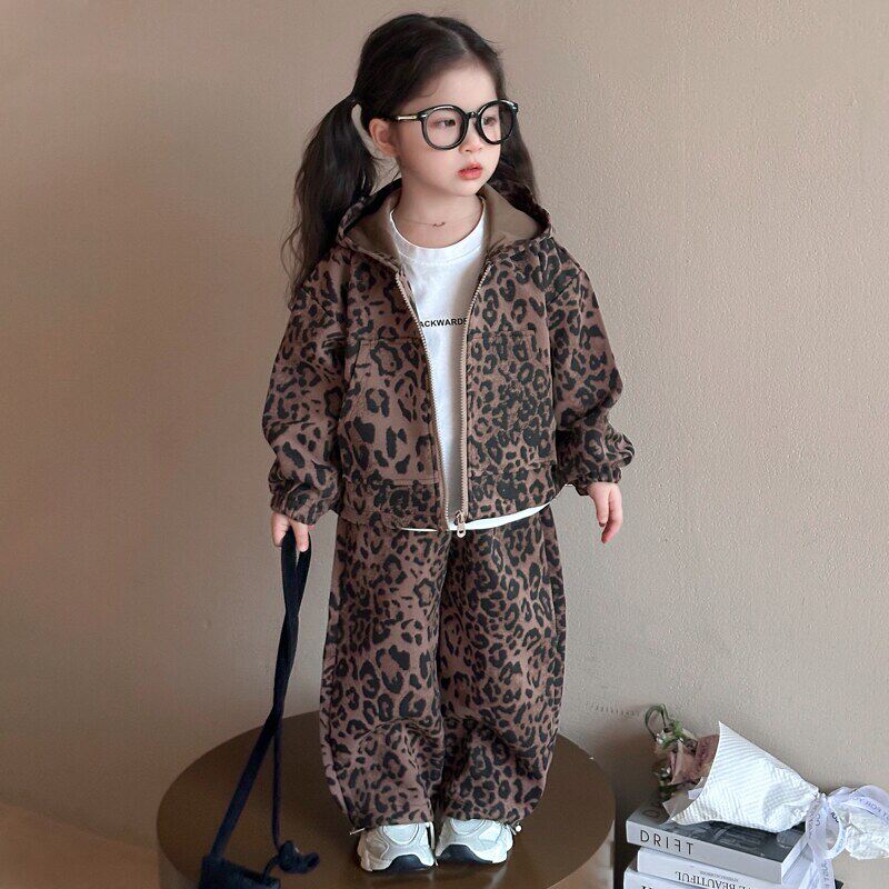 女宝宝春秋款外套豹纹套