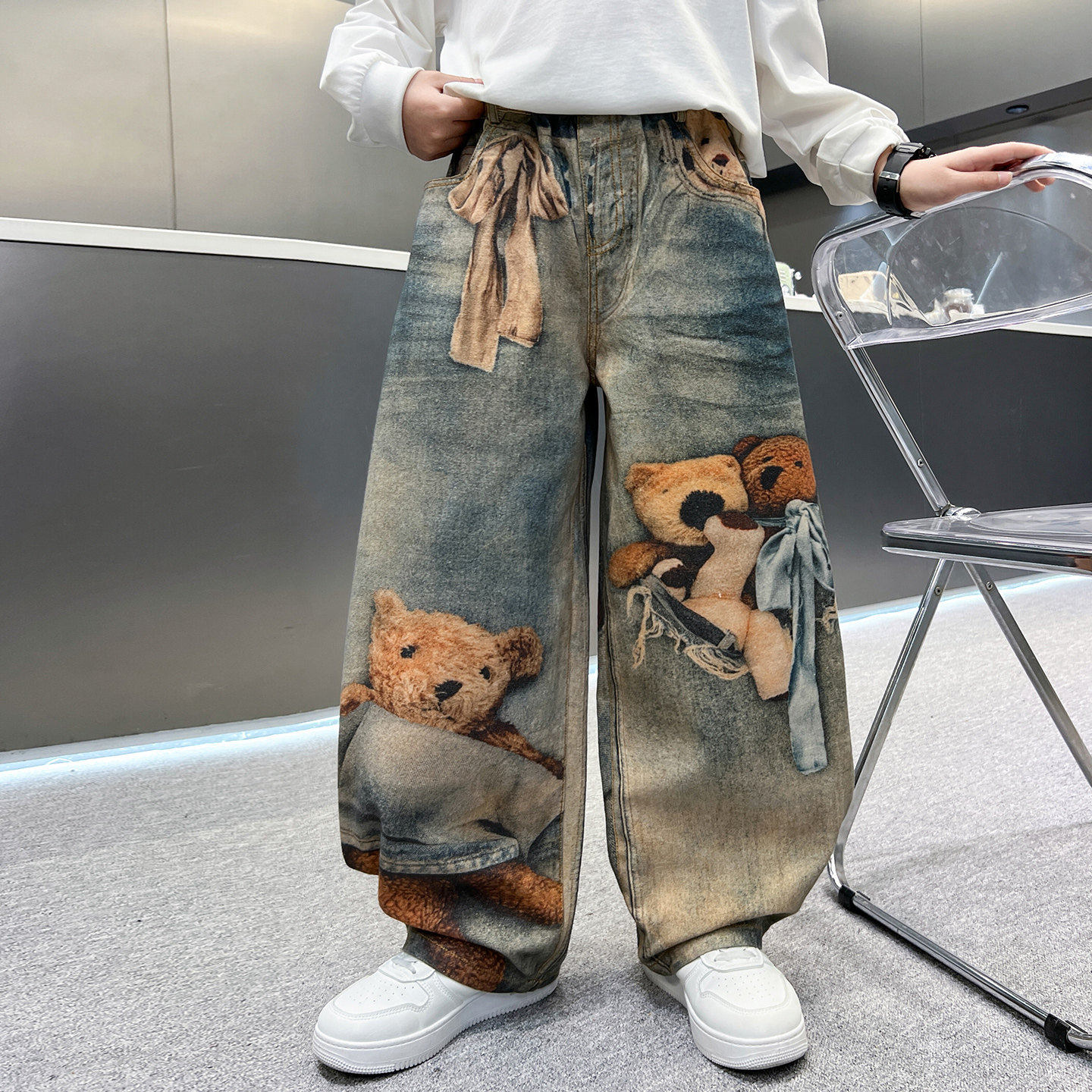 儿童装男童春秋款牛仔裤