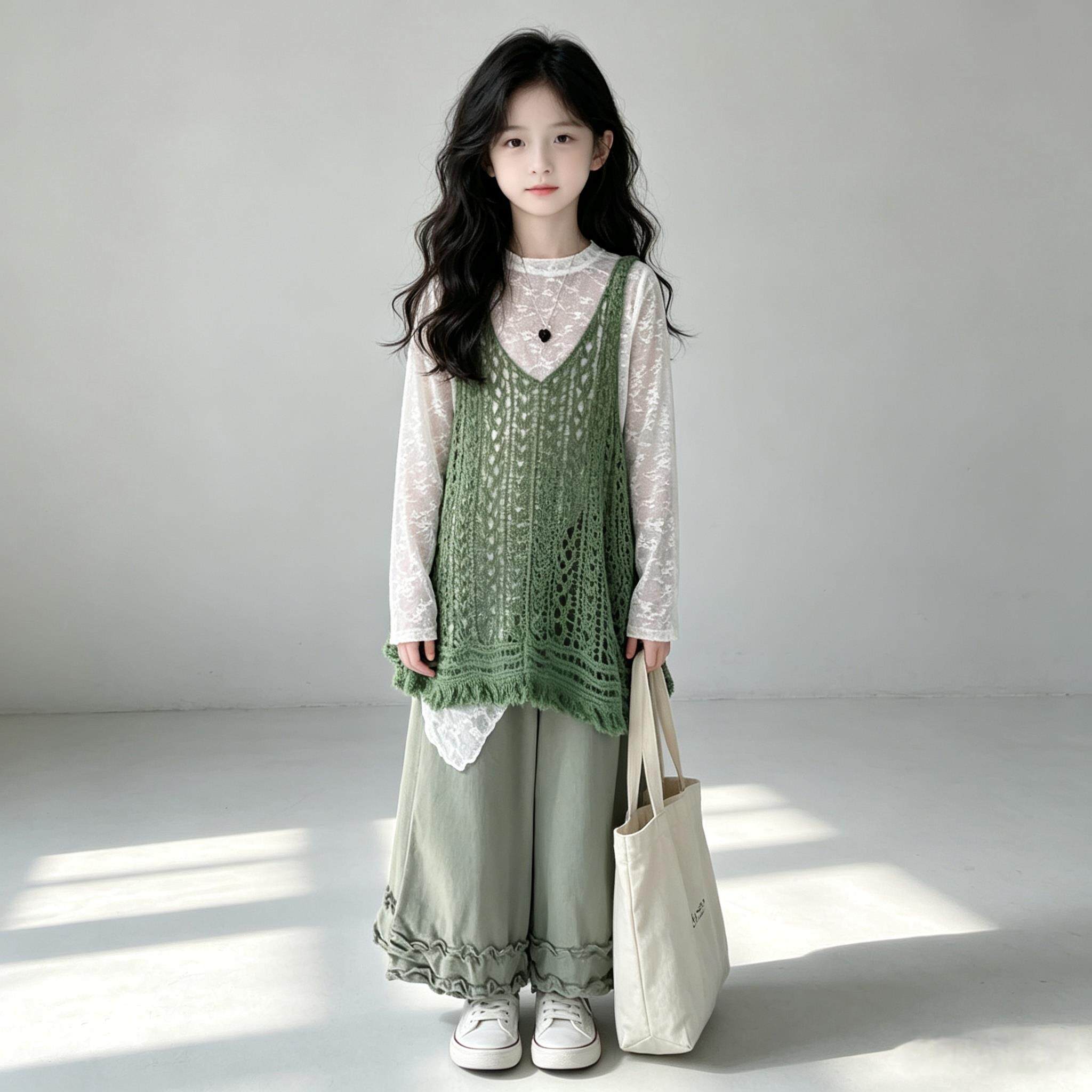 2026新款女童时髦长袖三