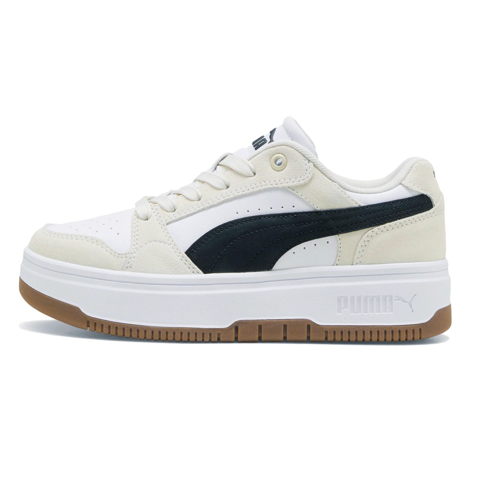 复古增高厚底休闲板鞋女子PUMA彪马官方透气运动鞋REBOUND 402593