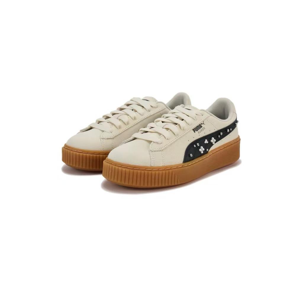 【厚底鞋】PUMA彪马女复古花卉串珠休闲板鞋松糕鞋PLATFORM400832