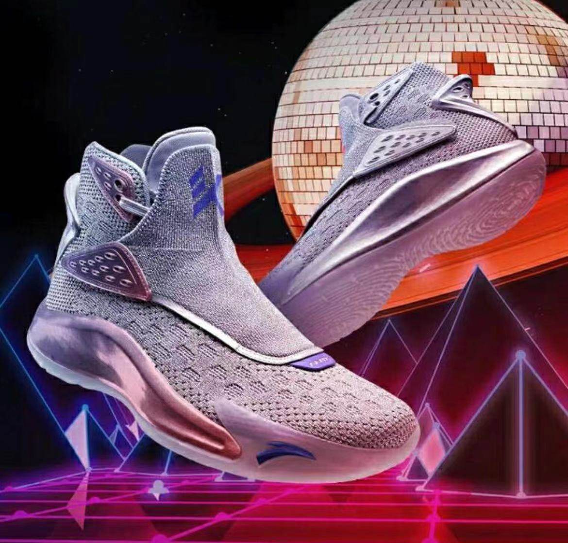 安踏男子男款汤普森五代kt5战靴防滑护踝高帮运动正品篮球鞋