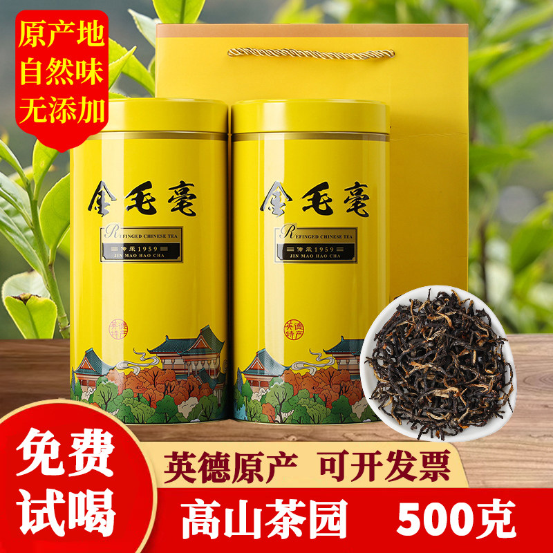 英红九号红茶礼盒装500g英德特产2026年新茶特级浓香型茶叶自己喝