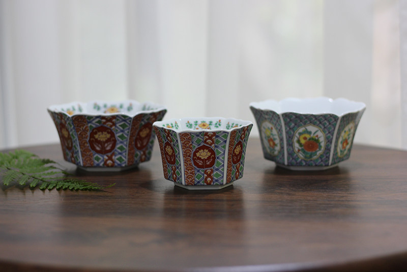日本伊万里彩绘甜品碗果子钵茶杯