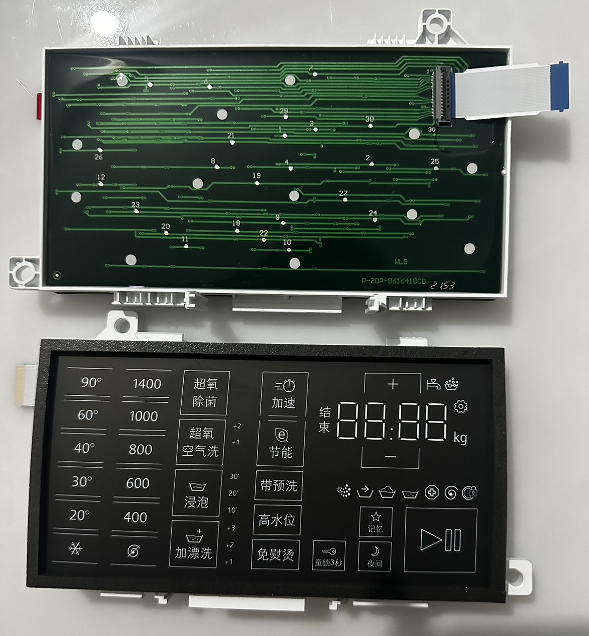 适用西门子滚筒洗衣机XQG90-WM12U5690W/WM12U5680W显示板触控板