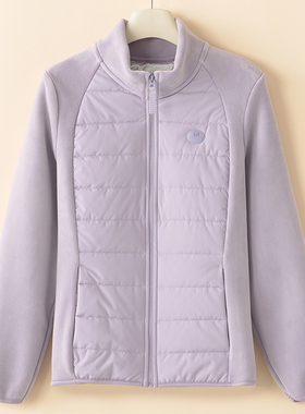 猫有范女士云感气绒服保暖上衣2025冬季外穿立领内搭拼接外套8801