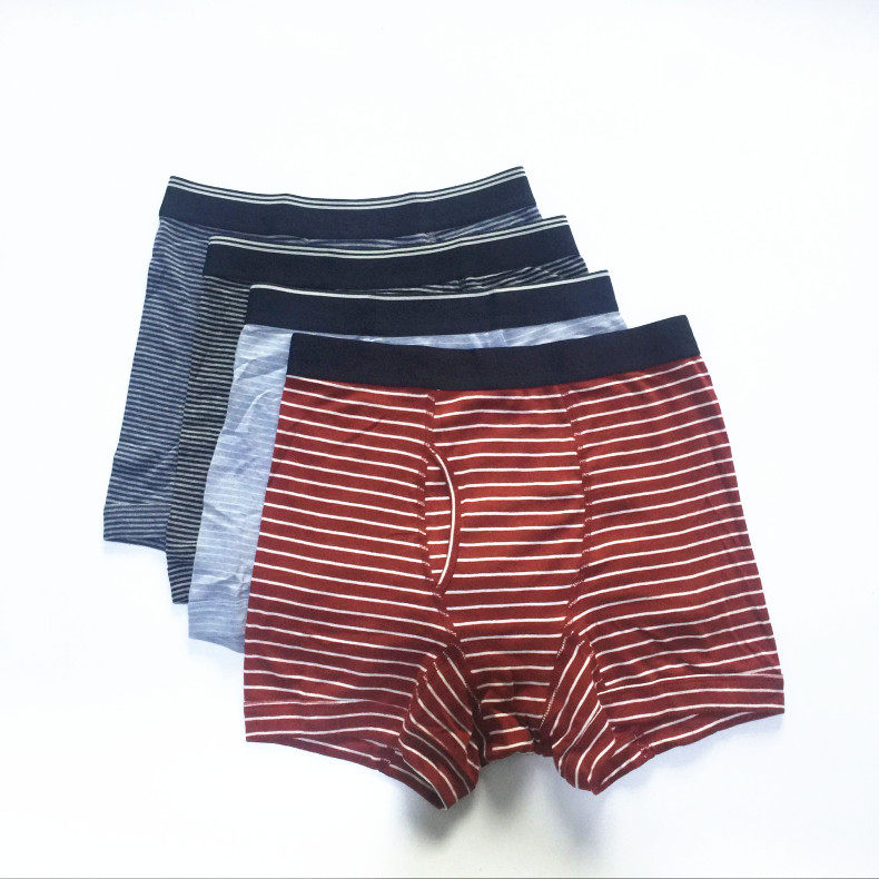 外贸内裤男日单纯棉平角裤中腰男士四角裤无印风格大码柔软短裤,女士内衣/男士内衣/家居服,男平角内裤,淘宝优惠券,粉丝福利购,淘宝优惠卷