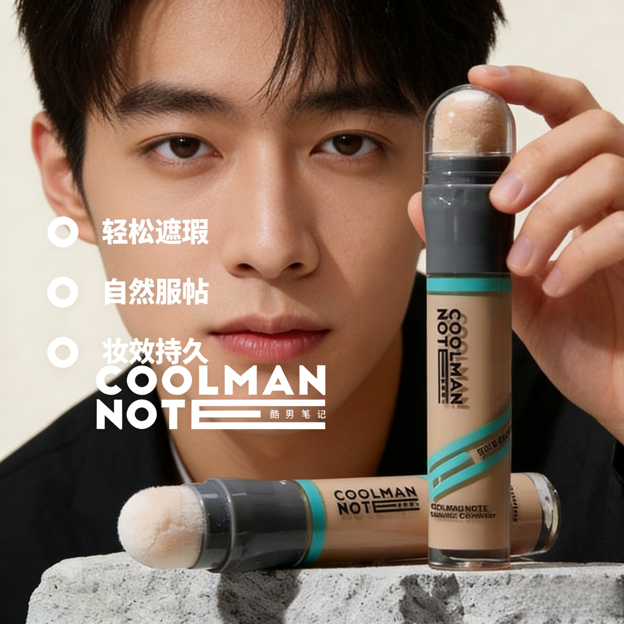 【男士专研】酷男笔记遮瑕棒男士防水自然素颜霜遮瑕膏BB霜不假白,彩妆/香水/美妆工具,遮瑕,淘宝优惠券,粉丝福利购,淘宝优惠卷
