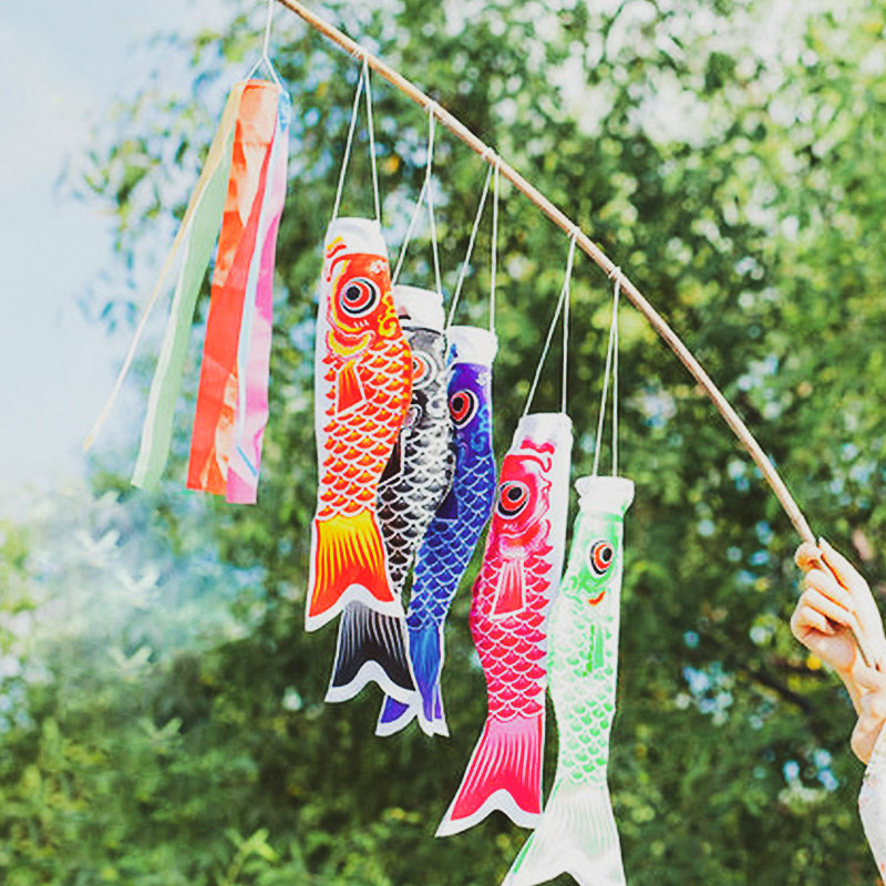 鲤鱼旗饰品日本和风幡料理店装饰彩旗端午节饰品日式创意装饰挂件