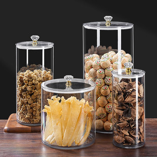 德国乐扣Lock乐扣花胶鱼胶密封罐展示透明塑料储物瓶西洋参虫草药